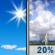 Today: Sunny then Slight Chance T-storms
