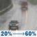 Monday: Rain likely after 10am. Partly sunny. High near 58, with temperatures falling to around 53 in the afternoon. South wind 10 to 29 mph, with gusts as high as 44 mph. Chance of precipitation is 60%. New rainfall amounts between a tenth and quarter of an inch possible. Monday: Light Rain Likely